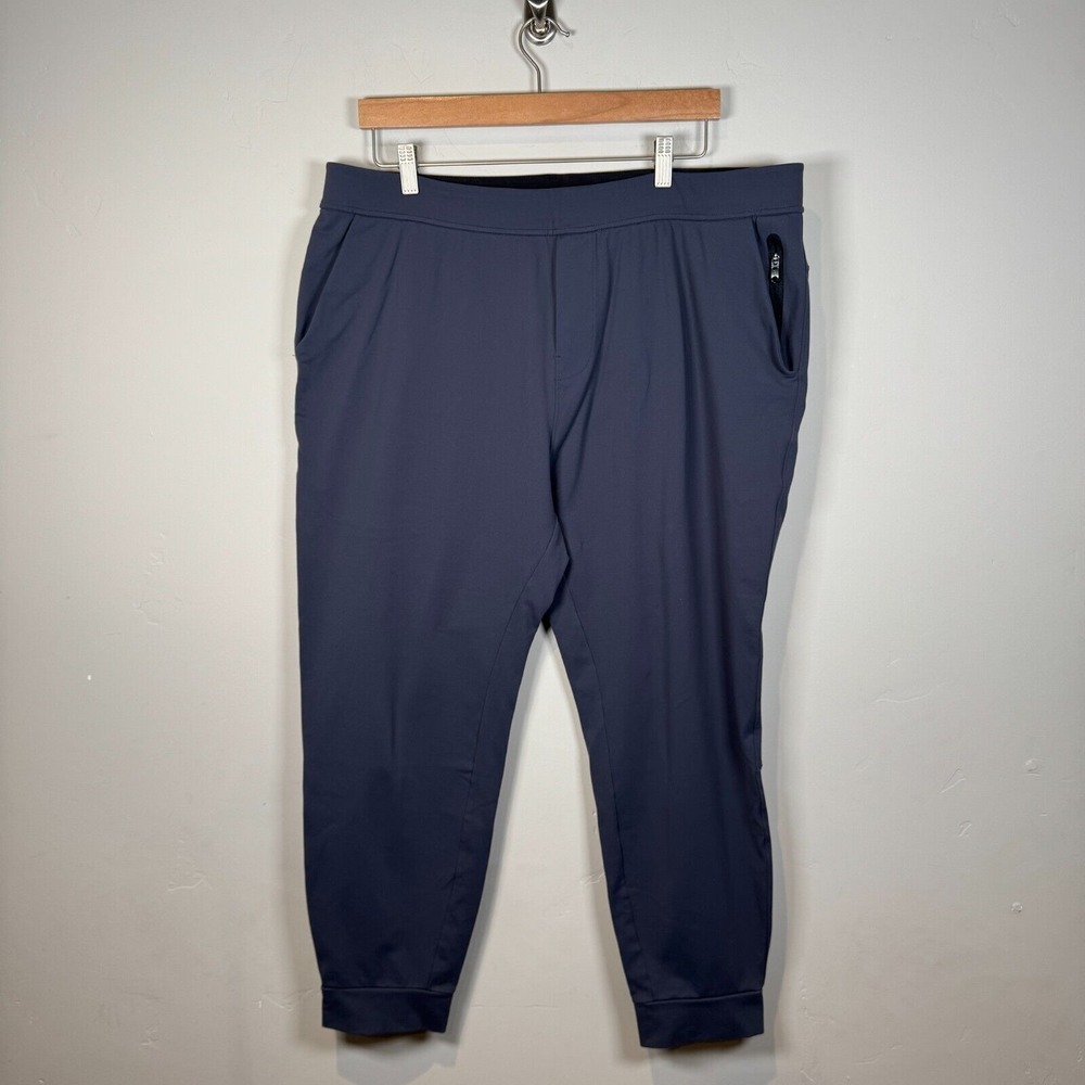 Public‎ Rec All Day Every Day Jogger Pants Mens 40x30 Blue Nylon Stretch Fitness